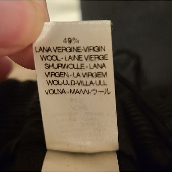 Forte Forte Pleated Trousers in Wool and Cotton Black Made in Italy Size 6 US - Picture 10 of 12